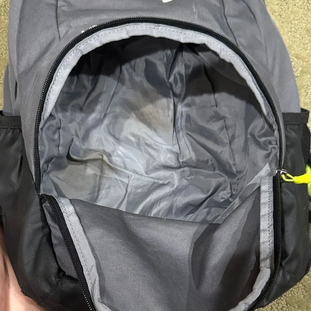Under Armour Black and Gray Backpack with Yellow Accents